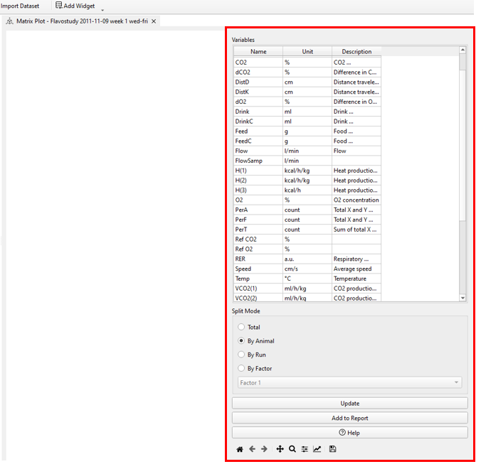 Figure: Dimensionality settings