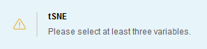 TSNE warning